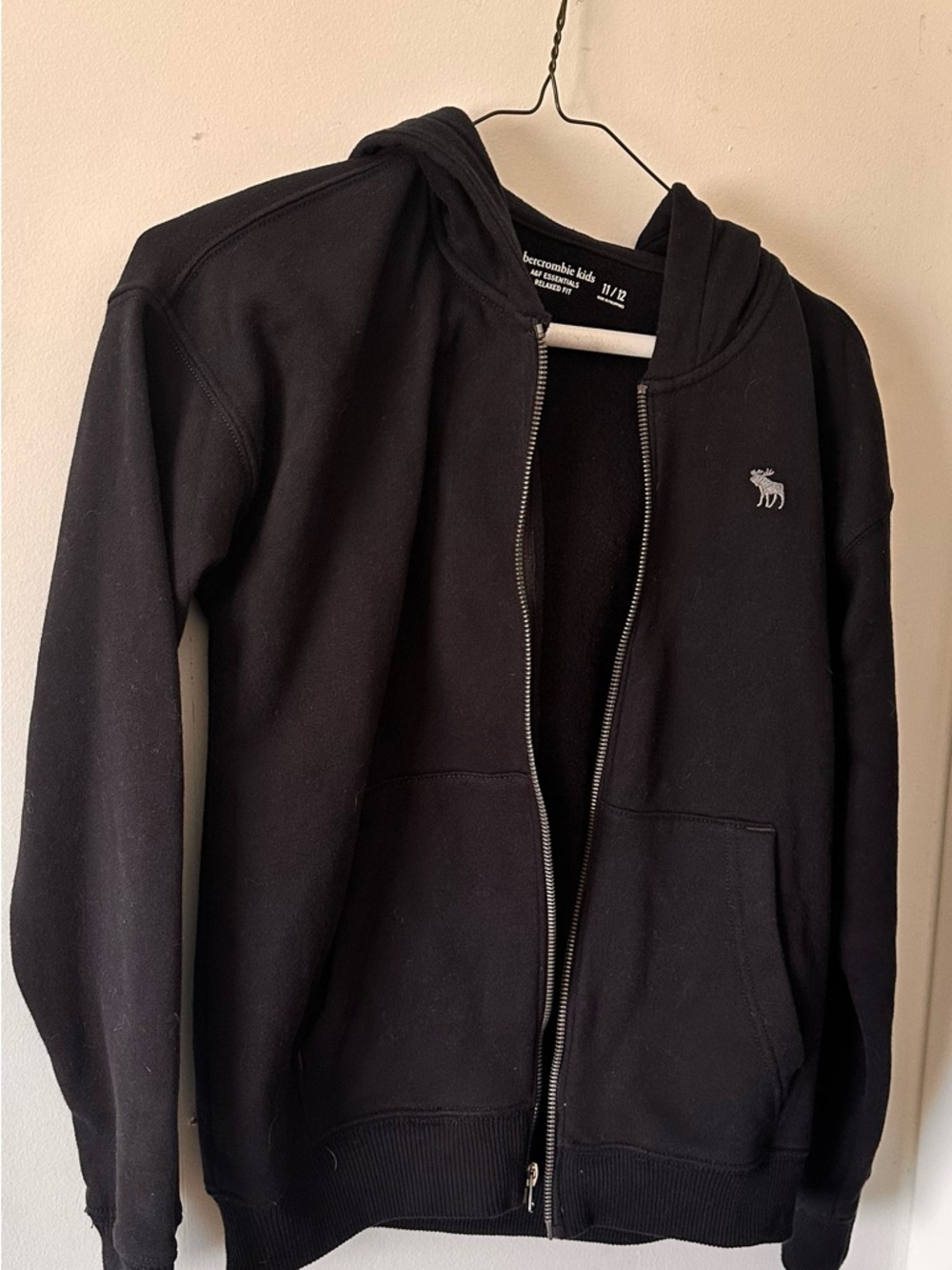 abercrombie kids Black Zip-Up Hoodie Jacket - Picture 4 of 6